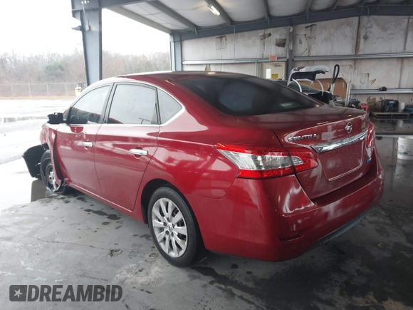2013 Nissan Sentra SV with VIN 3N1AB7AP3DL777464, listed as a IAAI auction lot 41618961 with 89,886 mi miles. Bid and sale history available at carsss.com. Image 3.