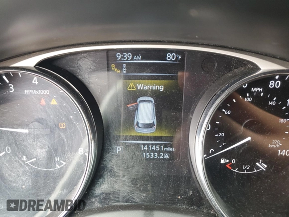 2016 Nissan Rogue SL with VIN 5N1AT2MT3GC828608, listed as a Copart auction lot 51308295 with 141,451 mi miles and Salvage Title. Bid and sale history available at DreamBid. Image 9.