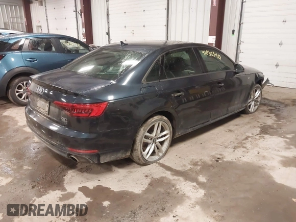 2017 Audi A4 Season of Audi Premium with VIN WAUDNAF47HN048061, listed as a IAAI auction lot 41032540 with 184,893 mi miles. Bid and sale history available at carsss.com. Image 4.