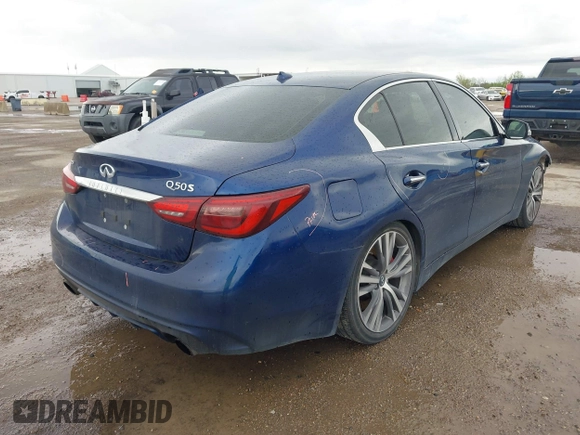 2018 Infiniti Q50 3.0t LUXE with VIN JN1EV7AP6JM360589, listed as a IAAI auction lot 41903402 with 69,371 mi miles. Bid and sale history available at carsss.com. Image 4.