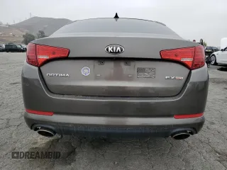 2013 Kia Optima EX with VIN 5XXGN4A78DG107255, listed as a Copart auction lot 61015475 with 168,006 mi miles and Salvage title. Bid and sale history available at DreamBid. Image 6.