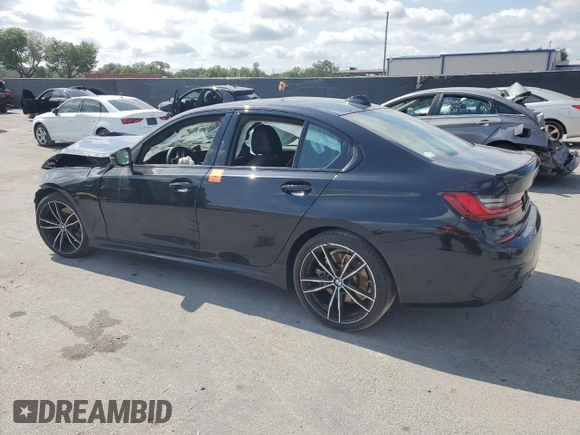 2022 BMW 3 Series 330i z VIN 3MW5R1J00N8C57198, wystawiony jako Copart lot #54891535 z przebiegiem Nie podano mil oraz Szkoda całkowita • Salvage title. Historia ofert i sprzedaży dostępna na DreamBid. Obrazek 2.