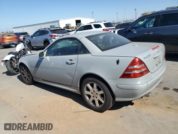 2001 Mercedes-Benz SLK 230 Kompressor with VIN WDBKK49F61F187940, listed as a Copart auction lot 76110434 with 95,053 mi miles and Clean Title. Bid and sale history available at DreamBid. Image 2.