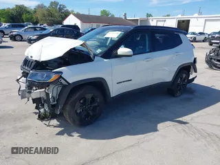 2021 Jeep Compass Latitude with VIN 3C4NJDBB7MT566237, listed as a IAAI auction lot 41747738 with 33,395 mi miles and . Bid and sale history available at DreamBid. Image 18.