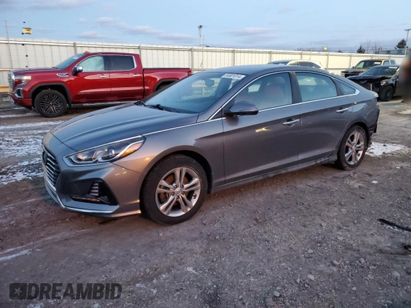 2018 Hyundai Sonata Sport Plus with VIN 5NPE34AF3JH628985, listed as a Copart auction lot 84901014 with 81,049 mi miles and Salvage Title. Bid and sale history available at DreamBid. Image 1.