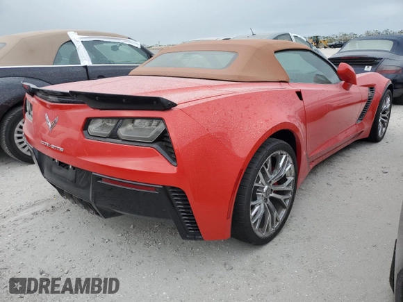 2016 Chevrolet Corvette Z06 3LZ with VIN 1G1YU3D63G5600184, listed as a Copart auction lot 74736534 with 0 mi miles and Salvage Title. Bid and sale history available at carsss.com. Image 3.