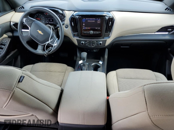 2023 Chevrolet Traverse LS with VIN 1GNERFKW8PJ278754, listed as a Copart auction lot 56452164 with 18,627 mi miles and Salvage Title. Bid and sale history available at carsss.com. Image 8.