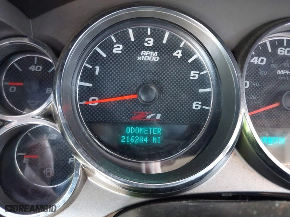 2012 Chevrolet Silverado 1500 LT with VIN 3GCPCSE00CG280478, listed as a IAAI auction lot 41894193 with 216,284 mi miles. Bid and sale history available at carsss.com. Image 7.