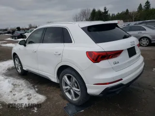 2020 Audi Q3 S line Prestige with VIN WA1FECF31L1119652, listed as a Copart auction lot 83328924 with 36,526 mi miles and Non Repairable. Bid and sale history available at carsss.com. Image 2.