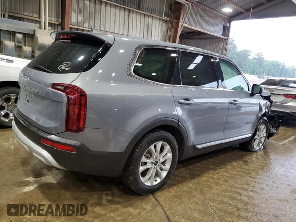 2022 Kia Telluride LX with VIN 5XYP24HC4NG230804, listed as a Copart auction lot 55994425 with 97,397 mi miles and Salvage title. Bid and sale history available at DreamBid. Image 3.