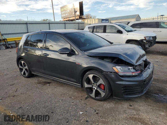 2017 Volkswagen Golf GTI Autobahn with VIN 3VW547AU5HM038284, listed as a Copart auction lot 80113844 with 83,251 mi miles and Salvage Title. Bid and sale history available at carsss.com. Image 4.