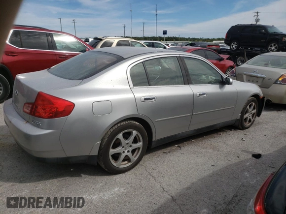 2004 Infiniti G35 w/Leather with VIN JNKCV51F44M716962, listed as a Copart auction lot 69282164 with 80,694 mi miles and Non Repairable. Bid and sale history available at DreamBid. Image 3.