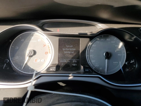 2015 Audi S4 Prestige with VIN WAUKGAFL2FA015322, listed as a Copart auction lot 43950865 with 100,354 mi miles and Salvage Title. Bid and sale history available at carsss.com. Image 9.