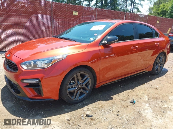 2021 Kia Forte GT-Line with VIN 3KPF34AD6ME375530, listed as a IAAI auction lot 42252365 with 120,247 mi miles and . Bid and sale history available at DreamBid. Image 2.
