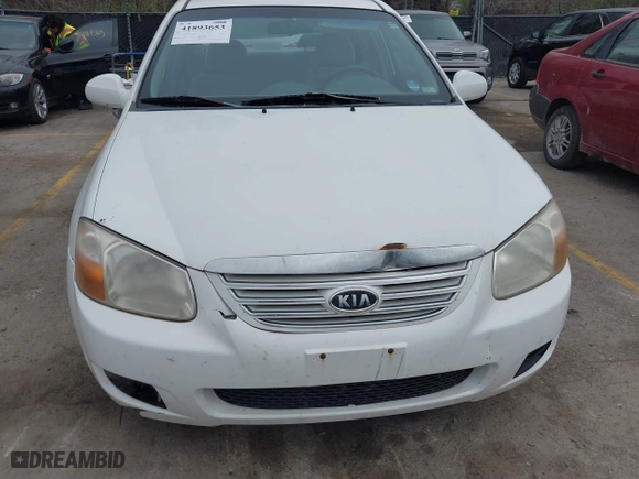 2007 Kia Spectra EX with VIN KNAFE121875393392, listed as a IAAI auction lot 41893653 with 158,913 mi miles. Bid and sale history available at carsss.com. Image 6.