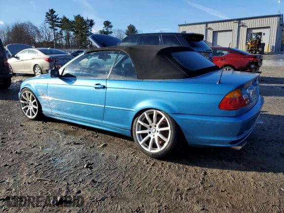 2002 BMW 3 Series 330Ci with VIN WBABS53472JU93846, listed as a Copart auction lot 43951675 with 202,663 mi miles and Clean title. Bid and sale history available at DreamBid. Image 2.