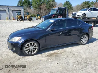 2007 Lexus IS 250 with VIN JTHCK262775013142, listed as a Copart auction lot 51446715 with 165,836 mi miles and Clean Title. Bid and sale history available at carsss.com. Image 1.