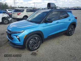 2025 Chevrolet TrailBlazer RS with VIN KL79MTSL0SB043343, listed as a Copart auction lot 45790035 with 4,537 mi miles and Salvage Title. Bid and sale history available at carsss.com. Image 1.