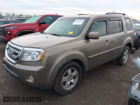 2011 Honda Pilot EX-L with VIN 5FNYF4H51BB076050, listed as a IAAI auction lot 42122883 with 143,288 mi miles and . Bid and sale history available at carsss.com. Image 2.