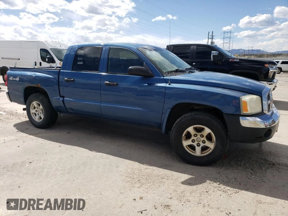 2005 Dodge Dakota SLT with VIN 1D7HW48N15S306375, listed as a Copart auction lot 52235115 with 171,047 mi miles and Clean Title. Bid and sale history available at carsss.com. Image 4.