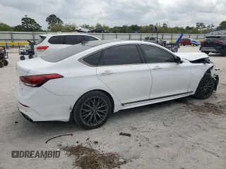 2019 Genesis G80 3.8L с VIN KMHGN4JE9KU288786, выставлен на аукционе Copart как лот 47578115 с пробегом 53 107 миль миль и На запчасти • Non repairable. История ставок и продаж доступна на DreamBid. Изображение 3.
