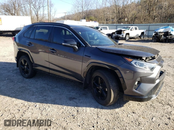 2021 Toyota RAV4 Hybrid XSE with VIN 2T3E6RFV8MW027802, listed as a Copart auction lot 49226415 with Not provided miles and Salvage title. Bid and sale history available at DreamBid. Image 4.