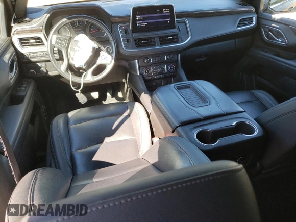 2021 Chevrolet Tahoe LT with VIN 1GNSCNKD5MR238092, listed as a Copart auction lot 47232764 with 76,847 mi miles and Salvage title. Bid and sale history available at DreamBid. Image 8.