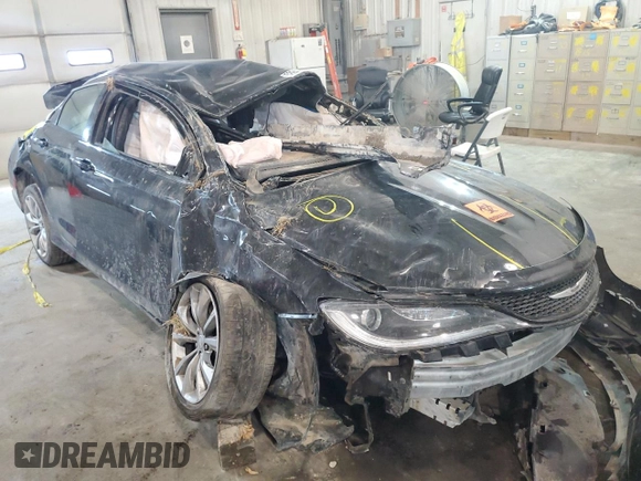 2016 Chrysler 200 S with VIN 1C3CCCBBXGN125769, listed as a Copart auction lot 68732762 with 64,962 mi miles and Non Repairable. Bid and sale history available at carsss.com. Image 1.