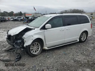 2019 Dodge Grand Caravan SXT with VIN 2C4RDGCG2KR501669, listed as a Copart auction lot 48195525 with 105,308 mi miles and Salvage Title. Bid and sale history available at DreamBid. Image 1.
