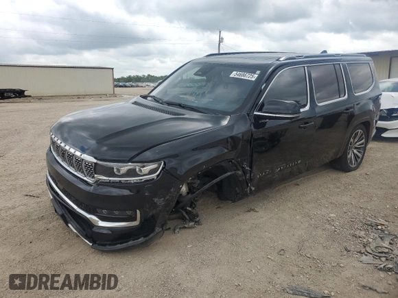 2022 Jeep Grand Wagoneer Series III with VIN 1C4SJVGJ3NS136104, listed as a Copart auction lot 54686725 with 58,677 mi miles and Salvage title. Bid and sale history available at DreamBid. Image 1.