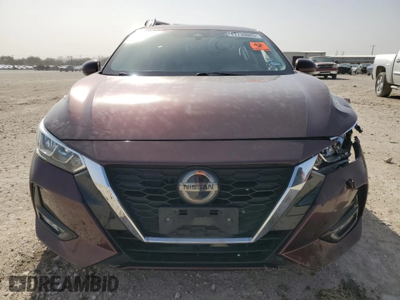 2020 Nissan Sentra SV with VIN 3N1AB8CV4LY306331, listed as a Copart auction lot 47730025 with 40,534 mi miles and Salvage Title. Bid and sale history available at carsss.com. Image 5.