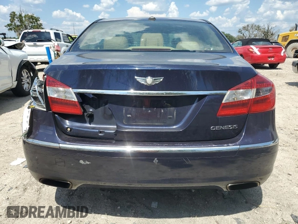 2013 Hyundai Genesis 3.8L with VIN KMHGC4DD0DU210280, listed as a Copart auction lot 72359714 with 208,697 mi miles and Salvage Title. Bid and sale history available at carsss.com. Image 6.
