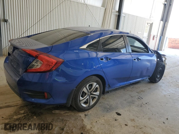 2016 Honda Civic Sedan LX with VIN 19XFC2F57GE008212, listed as a Copart auction lot 52195615 with 86,806 mi miles and Salvage Title. Bid and sale history available at carsss.com. Image 3.