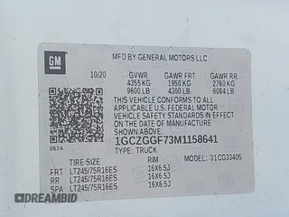 2021 Chevrolet City Express Cargo z VIN 1GCZGGF73M1158641, wystawiony jako IAAI lot #41597683 z przebiegiem 71 122 mil mil oraz . Historia ofert i sprzedaży dostępna na DreamBid. Obrazek 9.