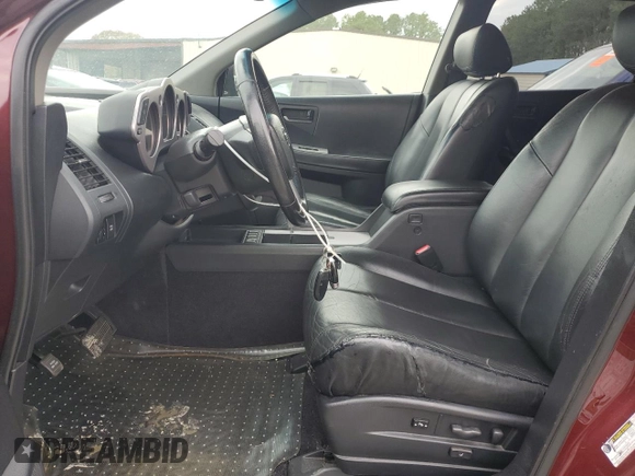 2005 Nissan Murano SL with VIN JN8AZ08W15W413430, listed as a Copart auction lot 52550105 with 156,401 mi miles and Salvage Title. Bid and sale history available at DreamBid. Image 7.