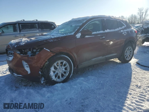 2021 Buick Envision Preferred with VIN LRBFZMR49MD166401, listed as a Copart auction lot 84503504 with 61,910 mi miles and Non Repairable. Bid and sale history available at carsss.com. Image 1.