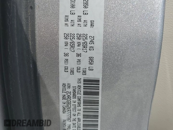 2019 Dodge Grand Caravan SE with VIN 2C4RDGBG2KR777707, listed as a Copart auction lot 46870455 with 129,404 mi miles and Clean Title. Bid and sale history available at DreamBid. Image 13.