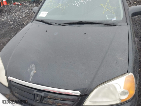 2001 Honda Civic LX with VIN 2HGES16511H554283, listed as a IAAI auction lot 41820187 with 999,999 mi miles. Bid and sale history available at carsss.com. Image 10.