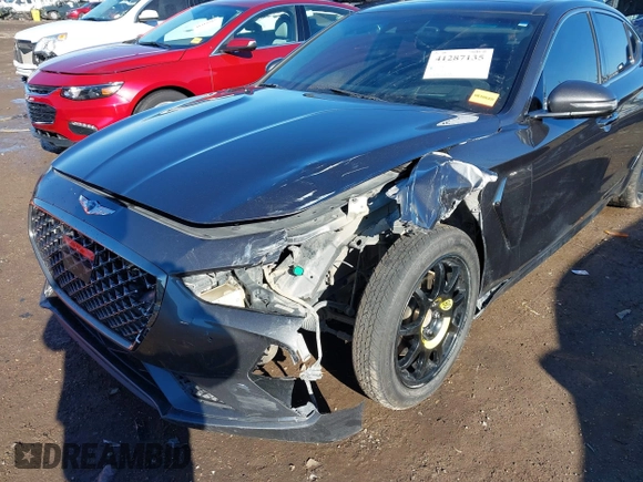 2019 Genesis G70 Advanced z VIN KMTG44LA6KU026842, wystawiony jako IAAI lot #41287135 z przebiegiem 124 608 mil mil oraz . Historia ofert i sprzedaży dostępna na DreamBid. Obrazek 6.