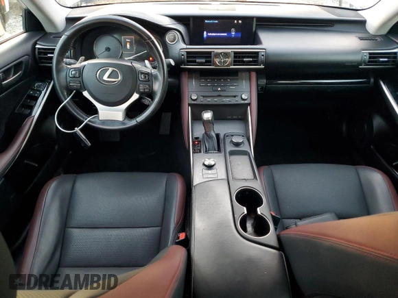 2019 Lexus IS with VIN JTHBA1D26K5085955, listed as a Copart auction lot 79029424 with 40,555 mi miles and Salvage Title. Bid and sale history available at carsss.com. Image 8.