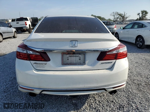 2016 Honda Accord Sport with VIN 1HGCR2F58GA202124, listed as a Copart auction lot 55291255 with 84,153 mi miles and Salvage Title. Bid and sale history available at DreamBid. Image 6.