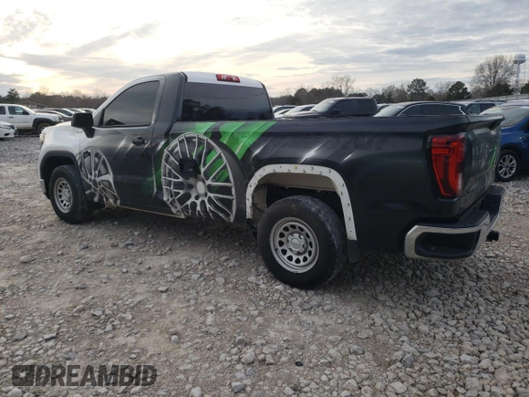 2020 GMC Sierra 1500 with VIN 3GTN8AEF0LG214844, listed as a Copart auction lot 85161574 with 158,570 mi miles and Salvage Title. Bid and sale history available at DreamBid. Image 2.