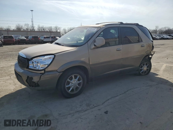 2002 Buick Rendezvous CXL with VIN 3G5DB03E72S501201, listed as a Copart auction lot 48700455 with 90,895 mi miles and Salvage Title. Bid and sale history available at DreamBid. Image 1.