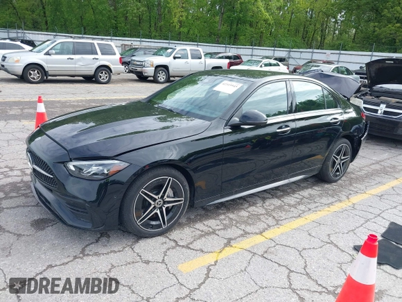 2024 Mercedes-Benz C 300 with VIN W1KAF4HB3RR212857, listed as a IAAI auction lot 42319945 with 5,652 mi miles and . Bid and sale history available at DreamBid. Image 2.