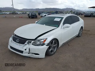 2008 Lexus GS 350 with VIN JTHBE96S180041013, listed as a IAAI auction lot 41945297 with 167,342 mi miles. Bid and sale history available at carsss.com. Image 6.