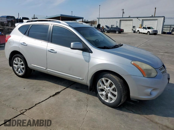 2011 Nissan Rogue SV with VIN JN8AS5MT0BW151148, listed as a Copart auction lot 45371915 with 172,373 mi miles and Salvage Title. Bid and sale history available at carsss.com. Image 4.