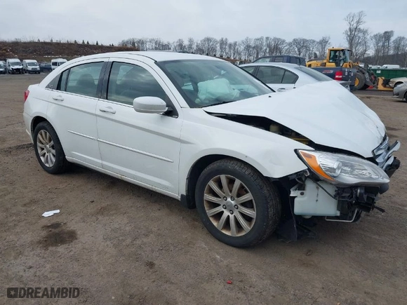 2013 Chrysler 200 Touring with VIN 1C3CCBBG6DN703660, listed as a IAAI auction lot 41646880 with 166,345 mi miles. Bid and sale history available at carsss.com. Image 1.