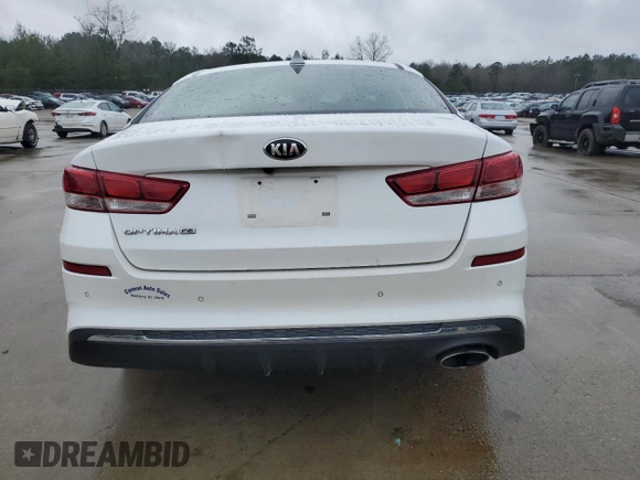 2019 Kia Optima LX with VIN 5XXGT4L3XKG335853, listed as a Copart auction lot 45223815 with 124,204 mi miles and Salvage Title. Bid and sale history available at carsss.com. Image 6.