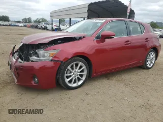 2013 Lexus CT 200h with VIN JTHKD5BH7D2128600, listed as a Copart auction lot 54270695 with 182,401 mi miles and Salvage title. Bid and sale history available at DreamBid. Image 1.