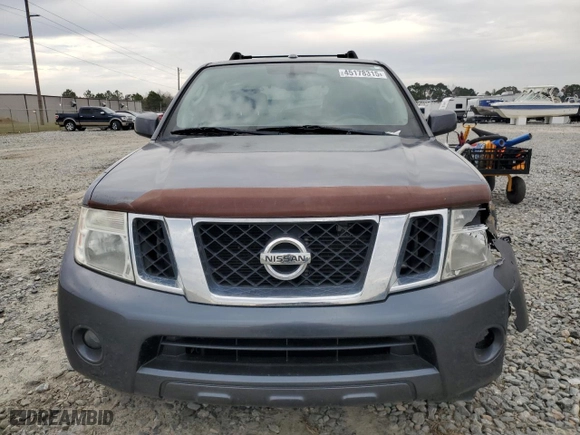 2012 Nissan Pathfinder LE with VIN 5N1AR1NN8CC601529, listed as a Copart auction lot 45178315 with 212,392 mi miles and Salvage Title. Bid and sale history available at carsss.com. Image 5.